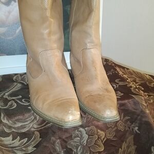 Tan Leather Women's Boots